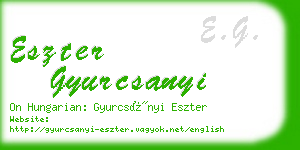 eszter gyurcsanyi business card